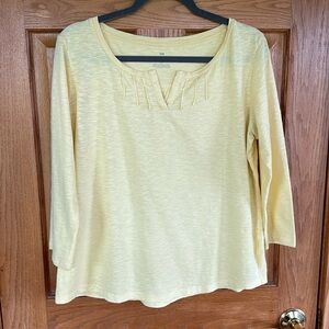 Talbots Slub Cotton 3/4 sleeve Tshirt